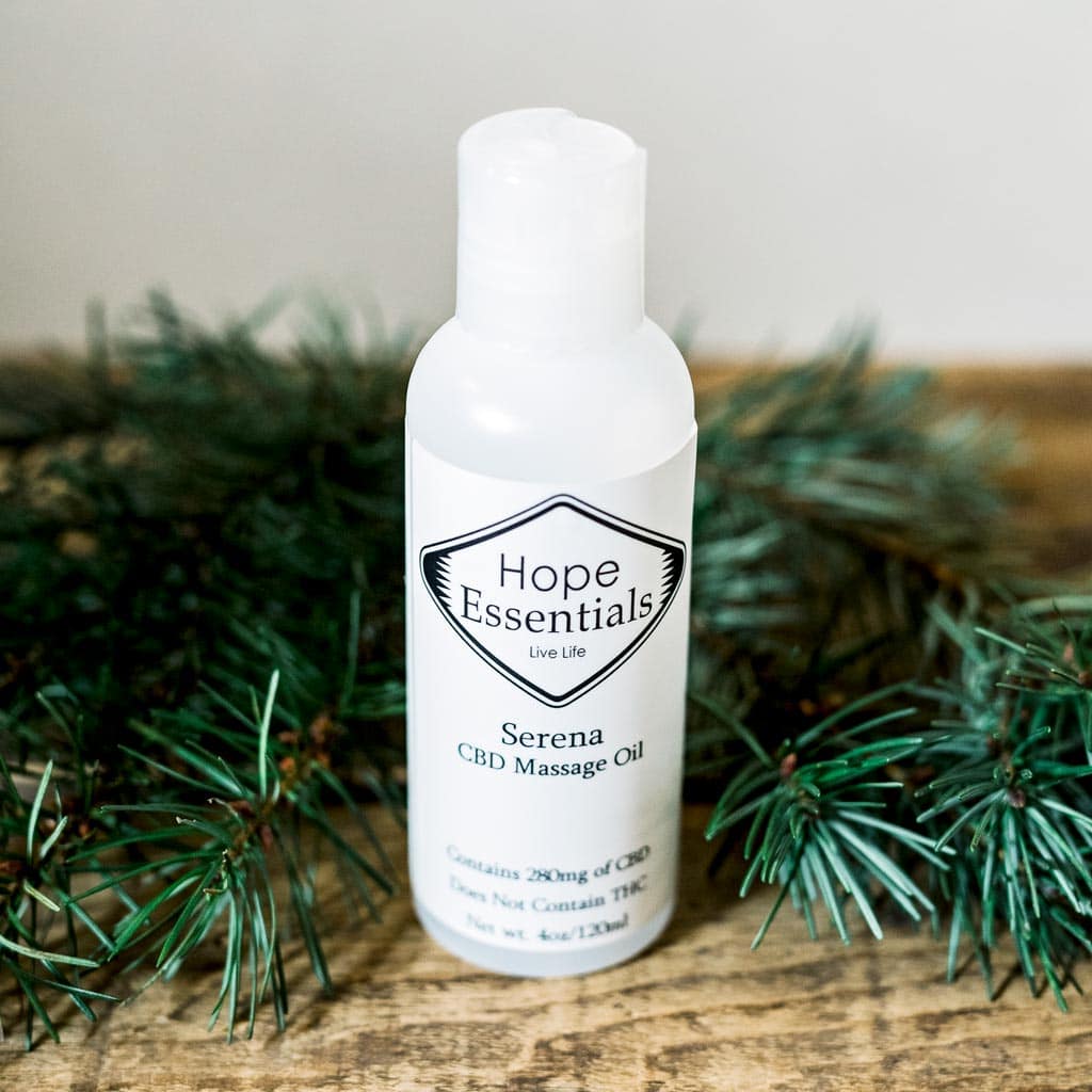 Serena, our infused massage oil