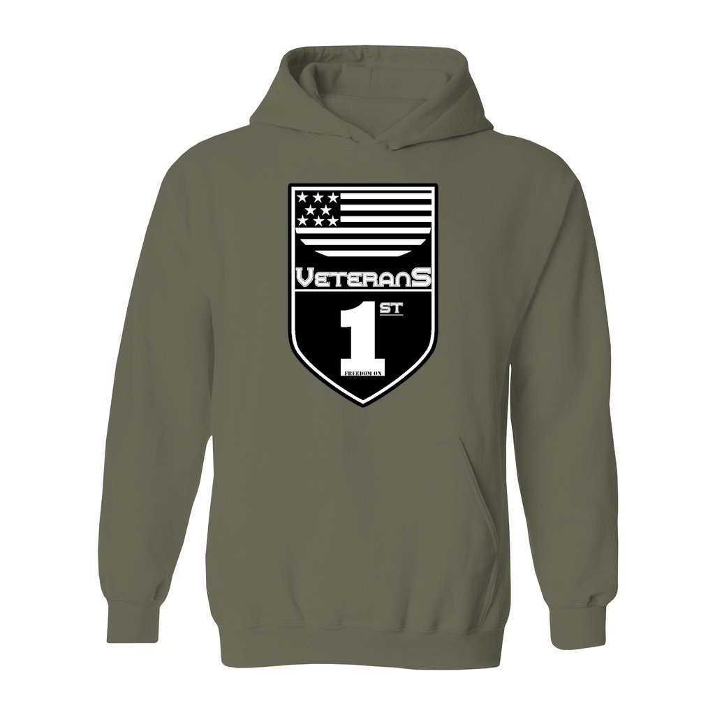Veterans 1st Hooded Sweatshirt - Image 6