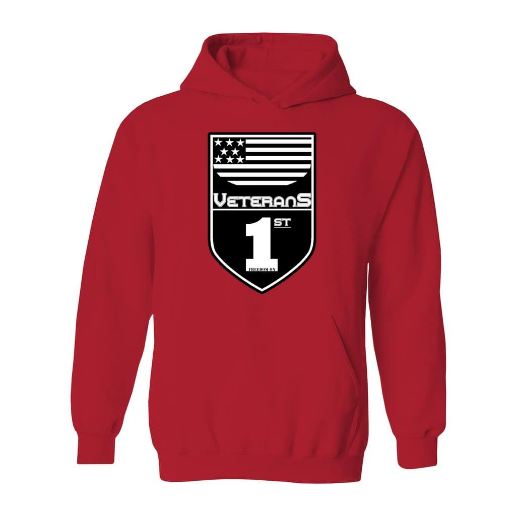Veterans 1st Hooded Sweatshirt - Image 2