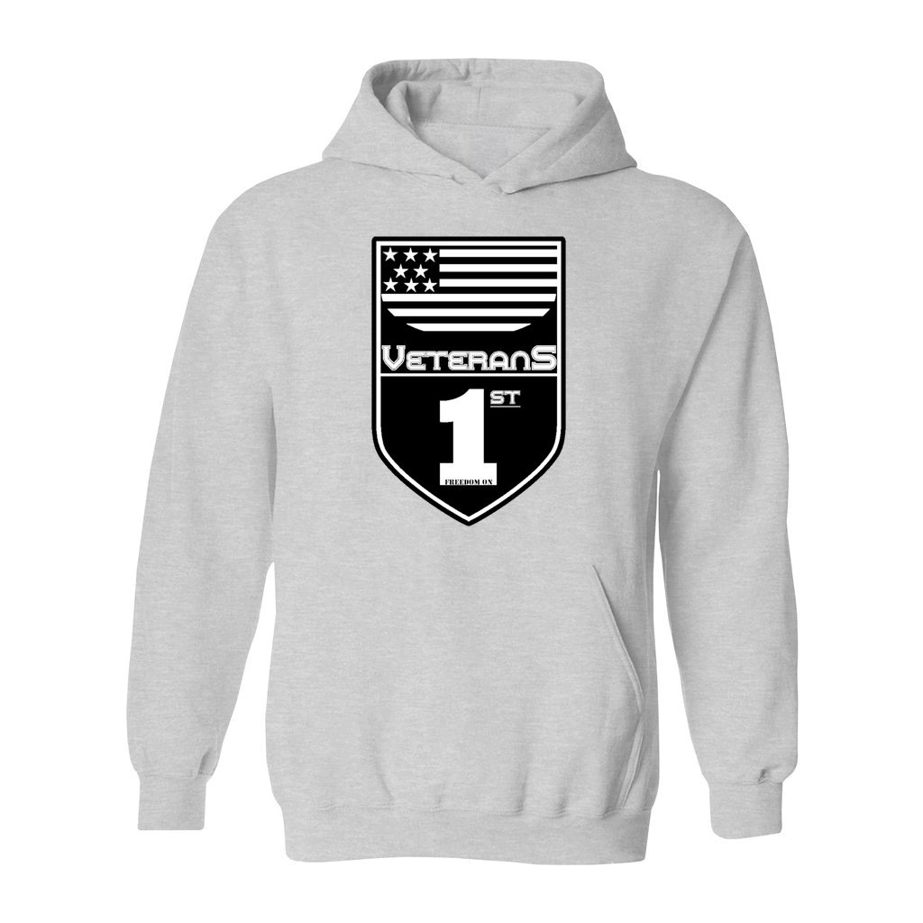Veterans 1st Hooded Sweatshirt - Image 3